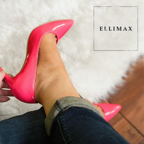 hot pink pointed toe heels